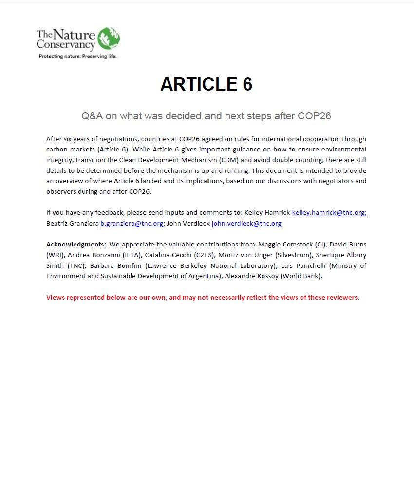 Cover to Article 6 answers to common questions.
