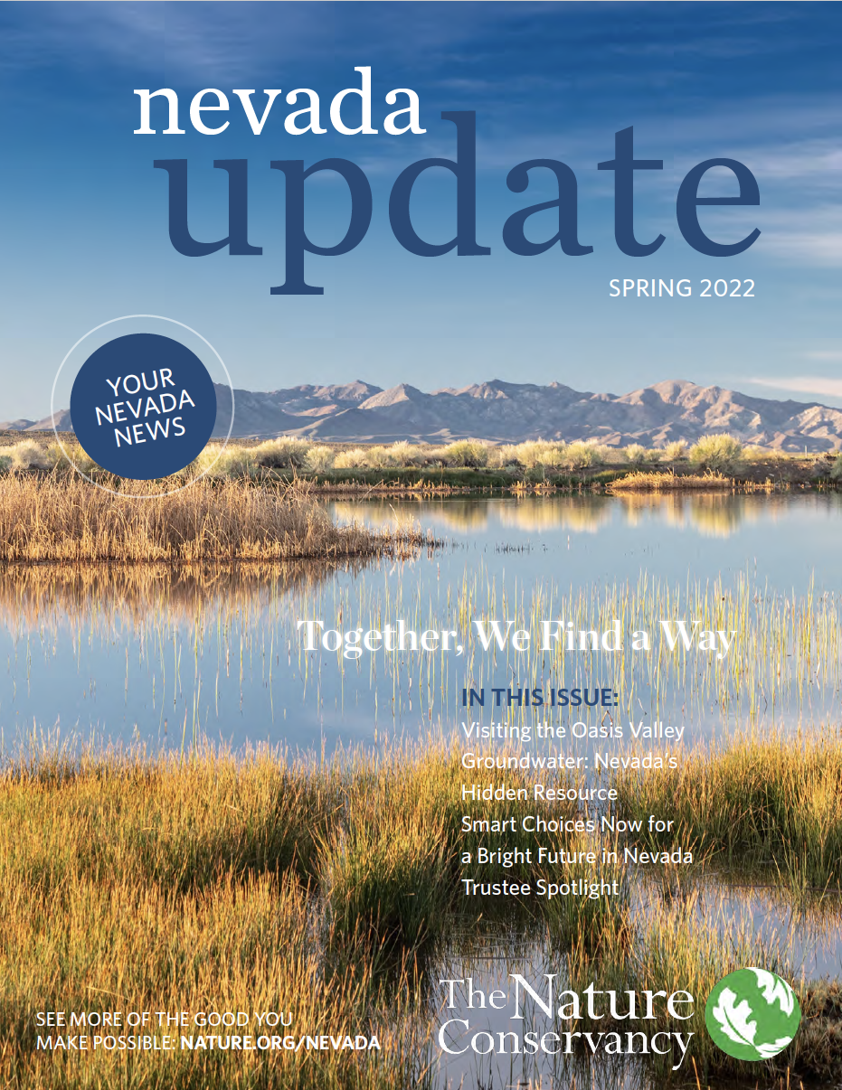 Cover of the Nevada 2022 spring newsletter 