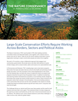 Factsheet with a photo header showing a view looking out over green, rolling mountain ridges. Leaves in the foreground have turned orange.
