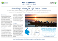 Water Funds Spotlight Stories: Colombia | Providing 'Water for Life' in Rio Cauca