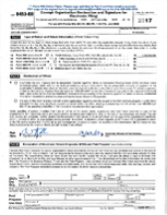 Screenshot of IRS form 8453.