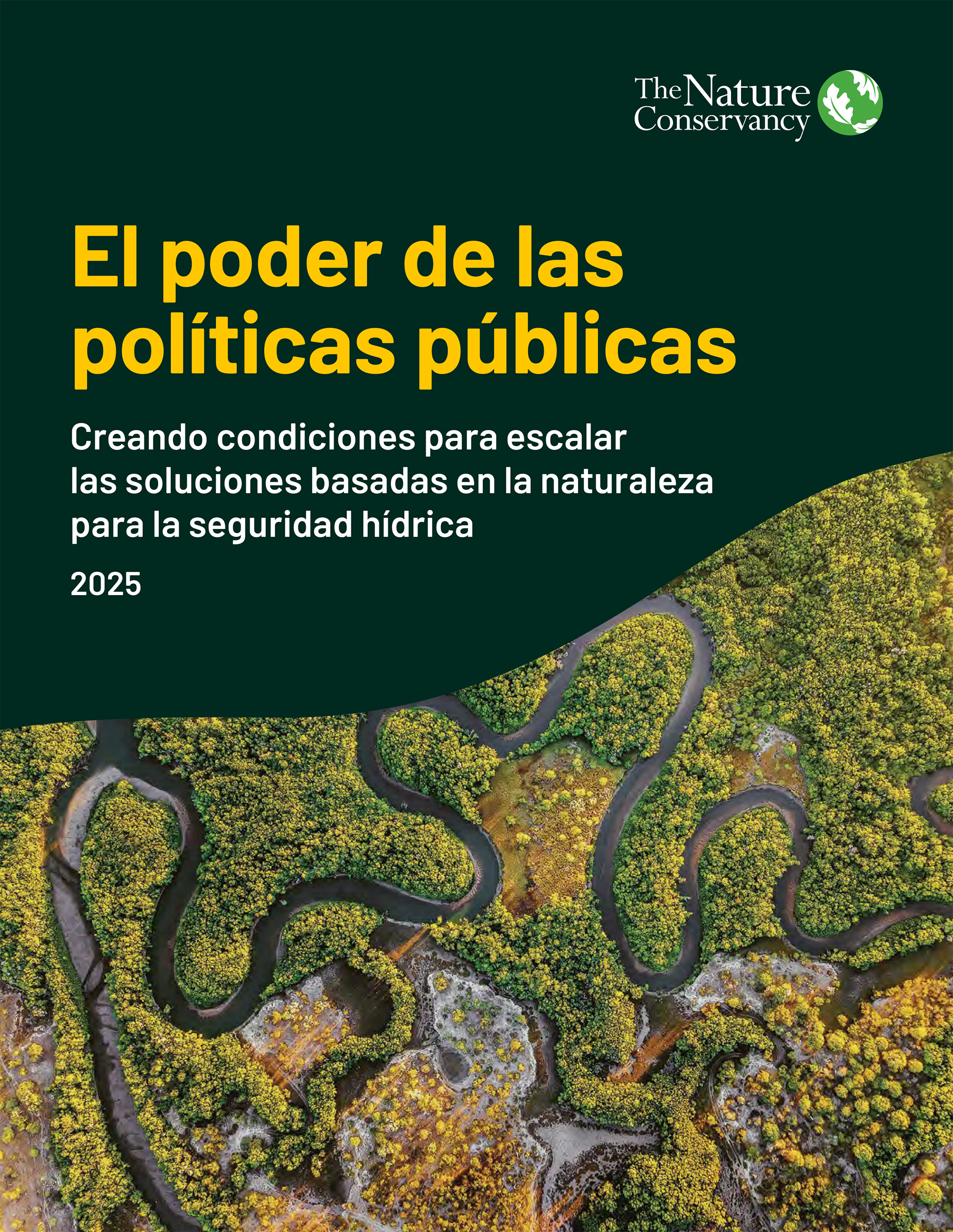 Portada informe en español. 