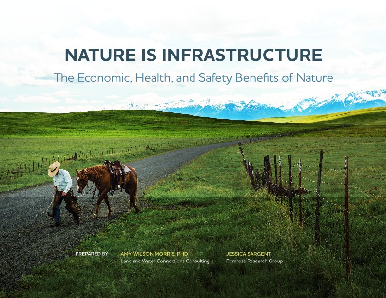 Cover of TNC Nature is Infrastructure Report 