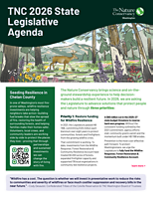 Cover page of TNC's 2026 state legislative agenda.