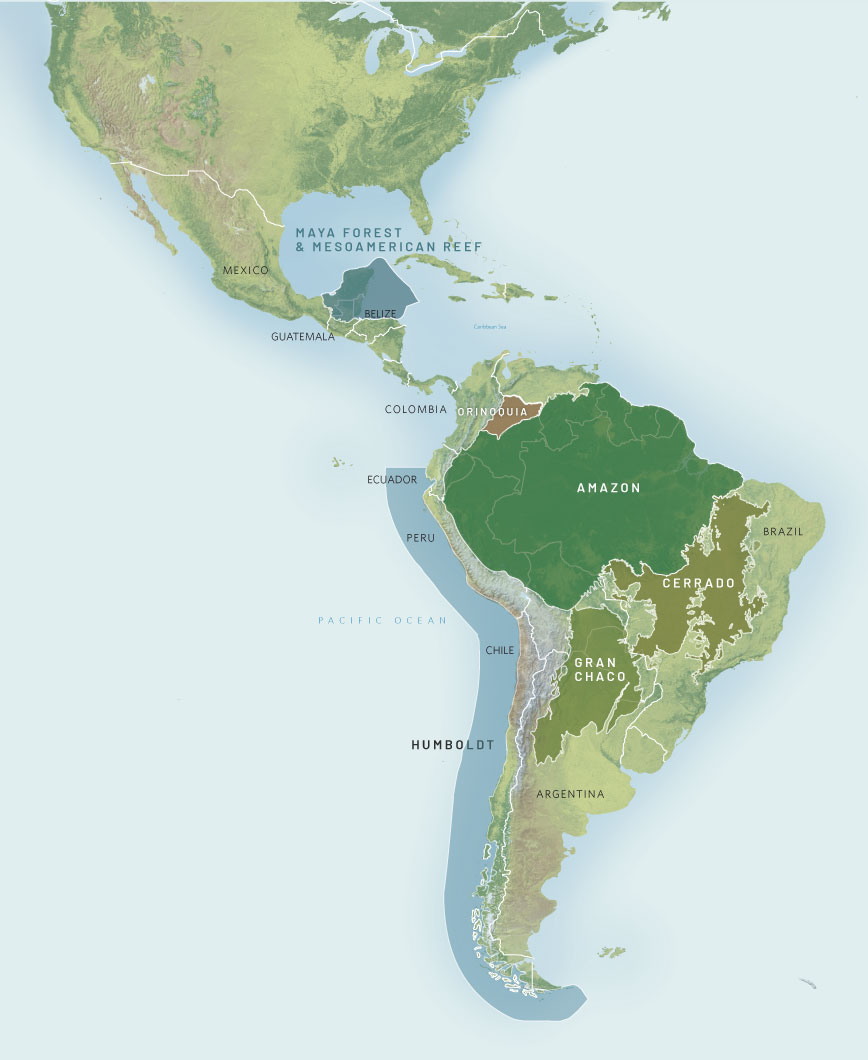 Map highlighting prioritized Iconic Places.