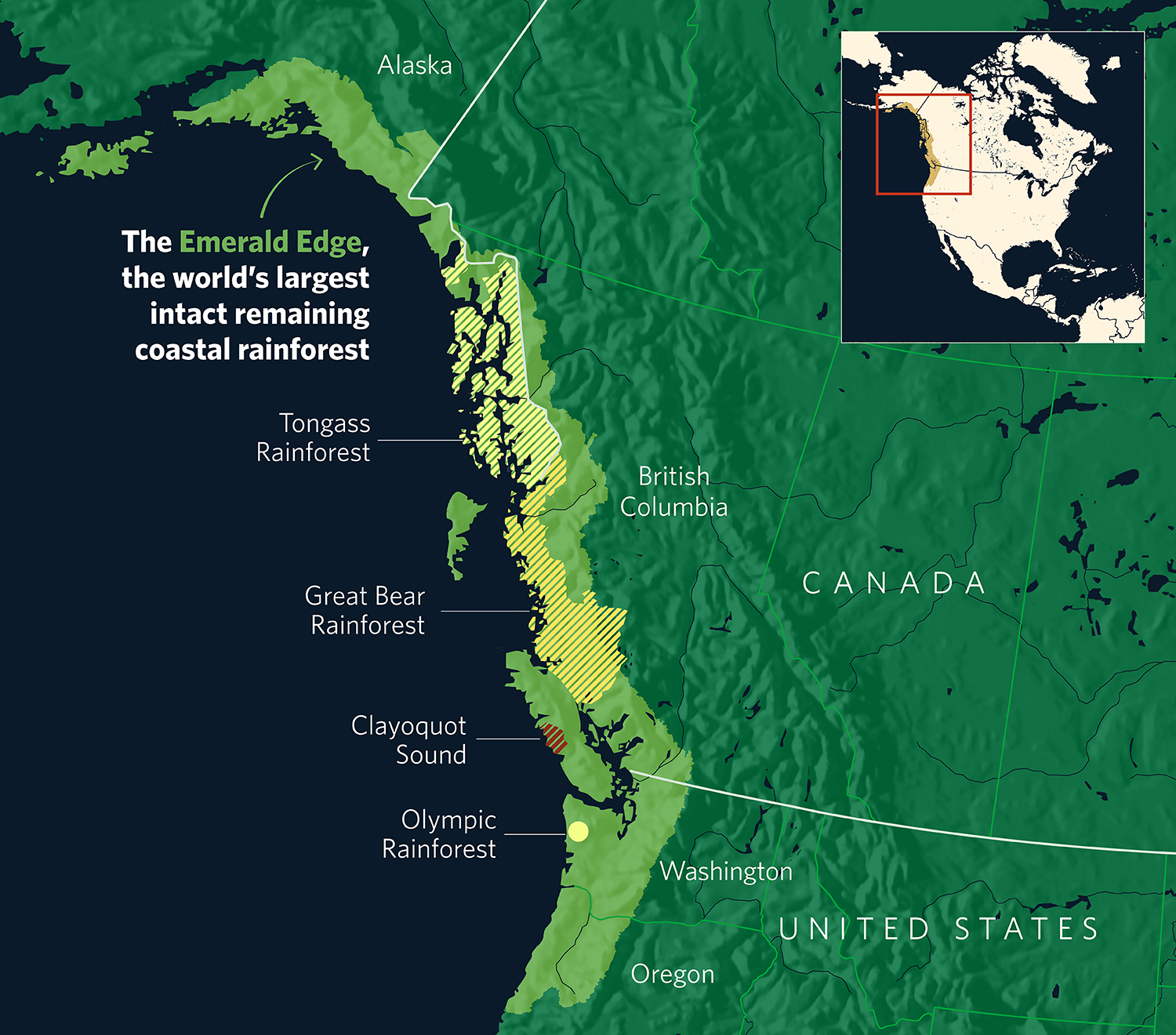 A map of the Emerald Edge.