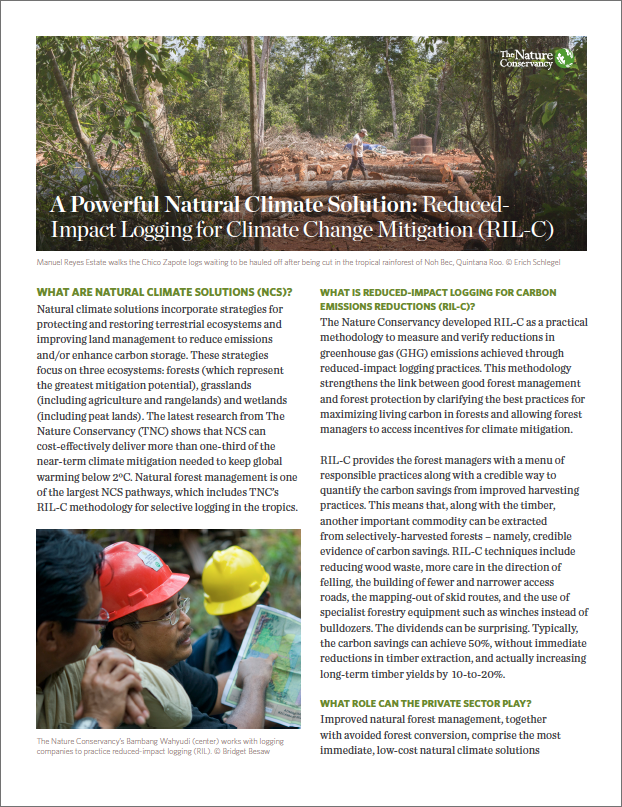 Reduced-Impact Logging for Climate Change Mitigation (RIL-C)