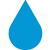 Icon of a blue water droplet.