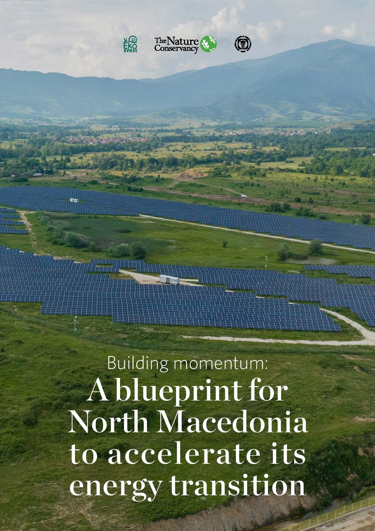 Cover page of North Macedonia renewables study.