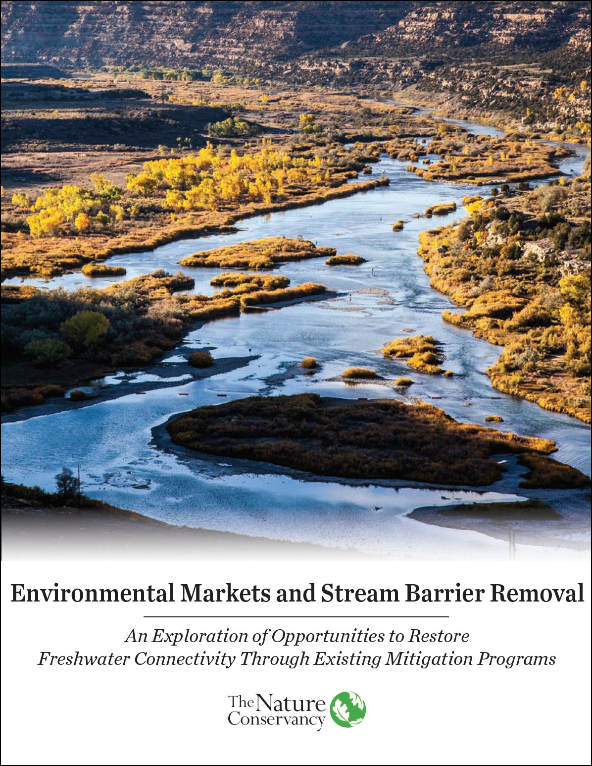 Environmental Markets and Stream Barrier Removal Report - An exploration of opportunities to restore freshwater connectivity through existing mitigation programs