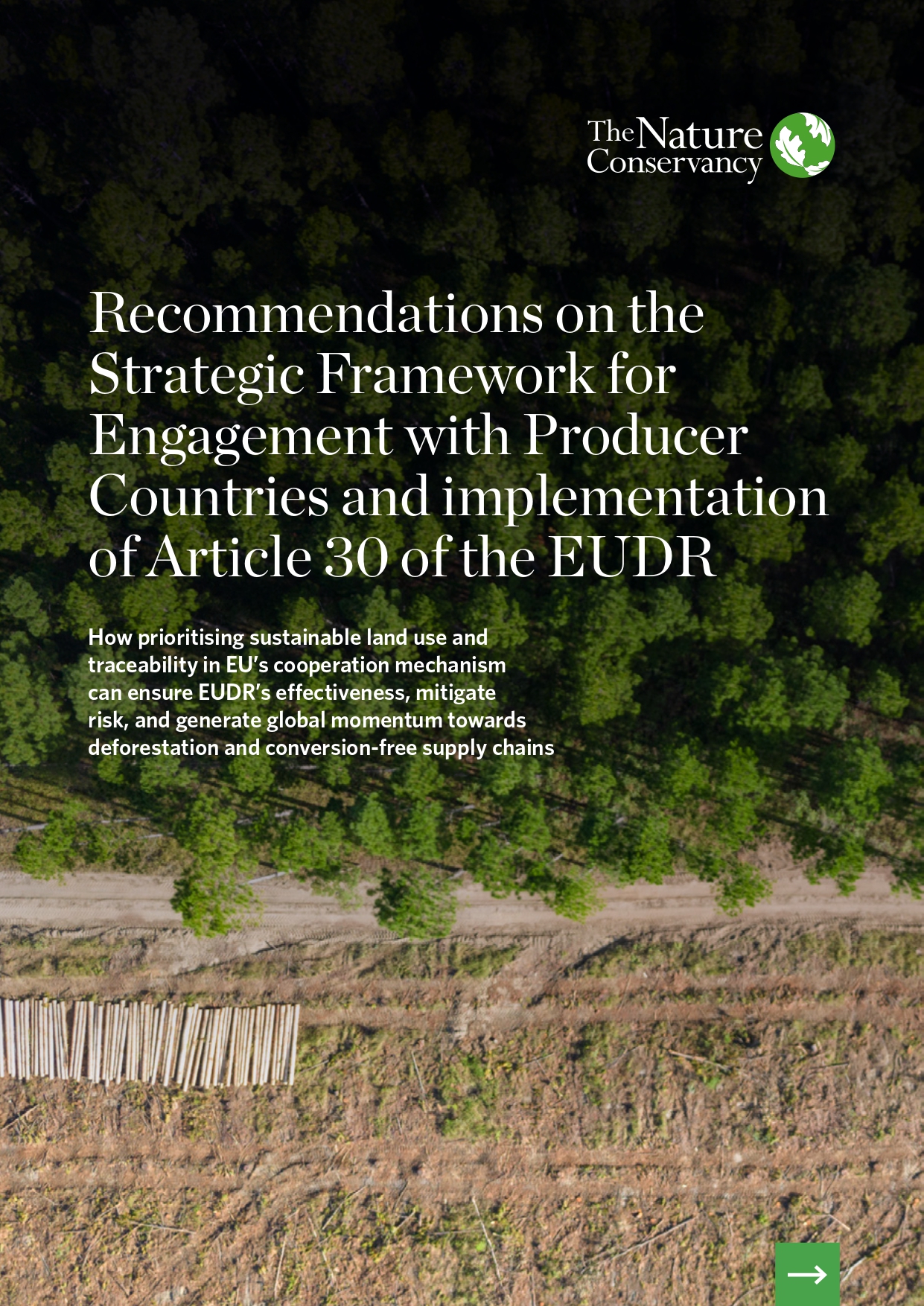 Cover of the recommendations document.