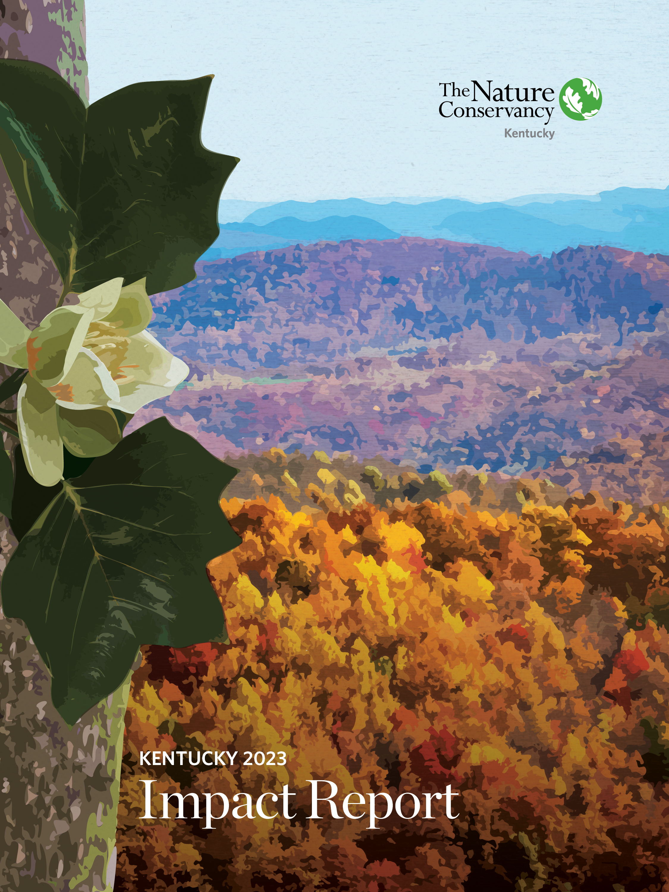 The cover of TNC in Kentucky's 2023 Annual Report.