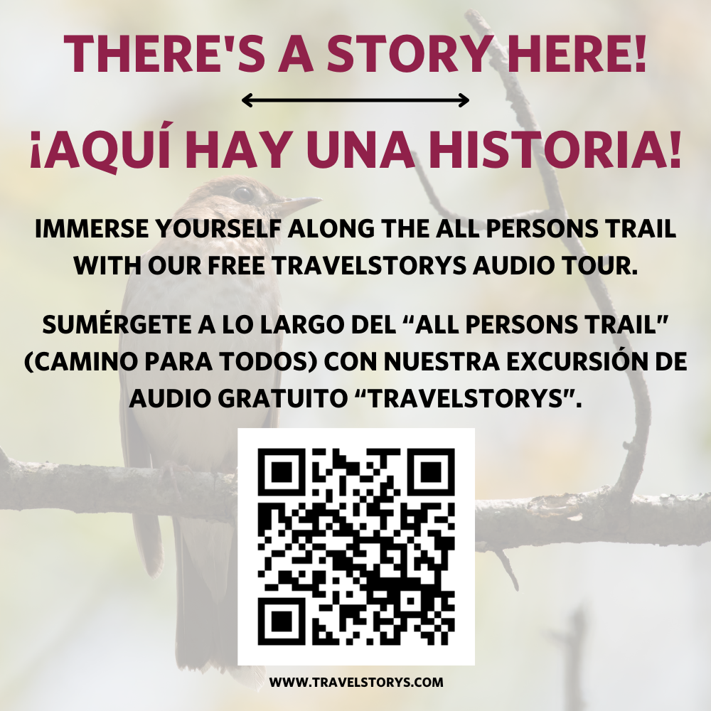An image of a QR code directing to a TravelStory.