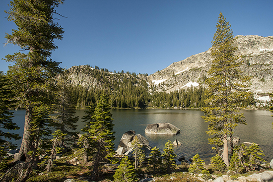 A view of Frog Lake from the shore.