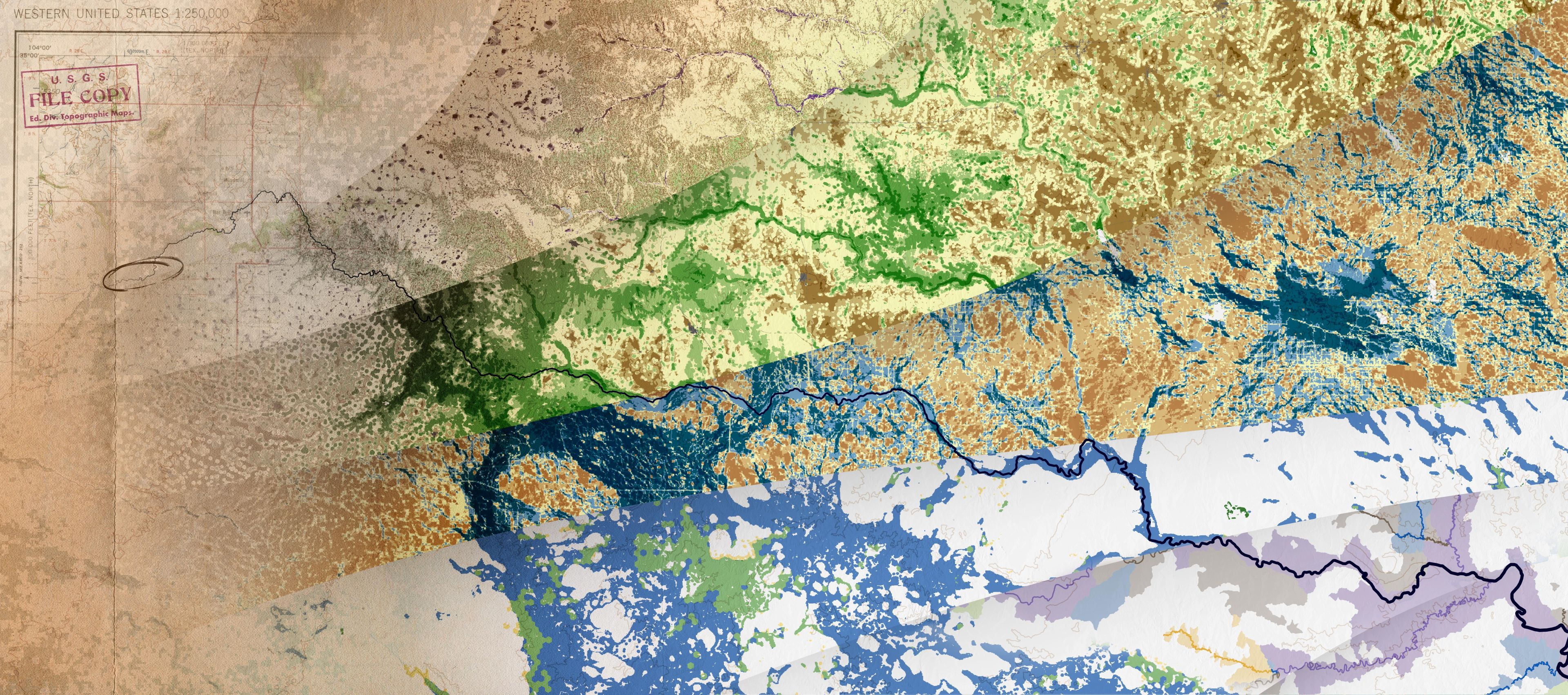 A geospatial map.