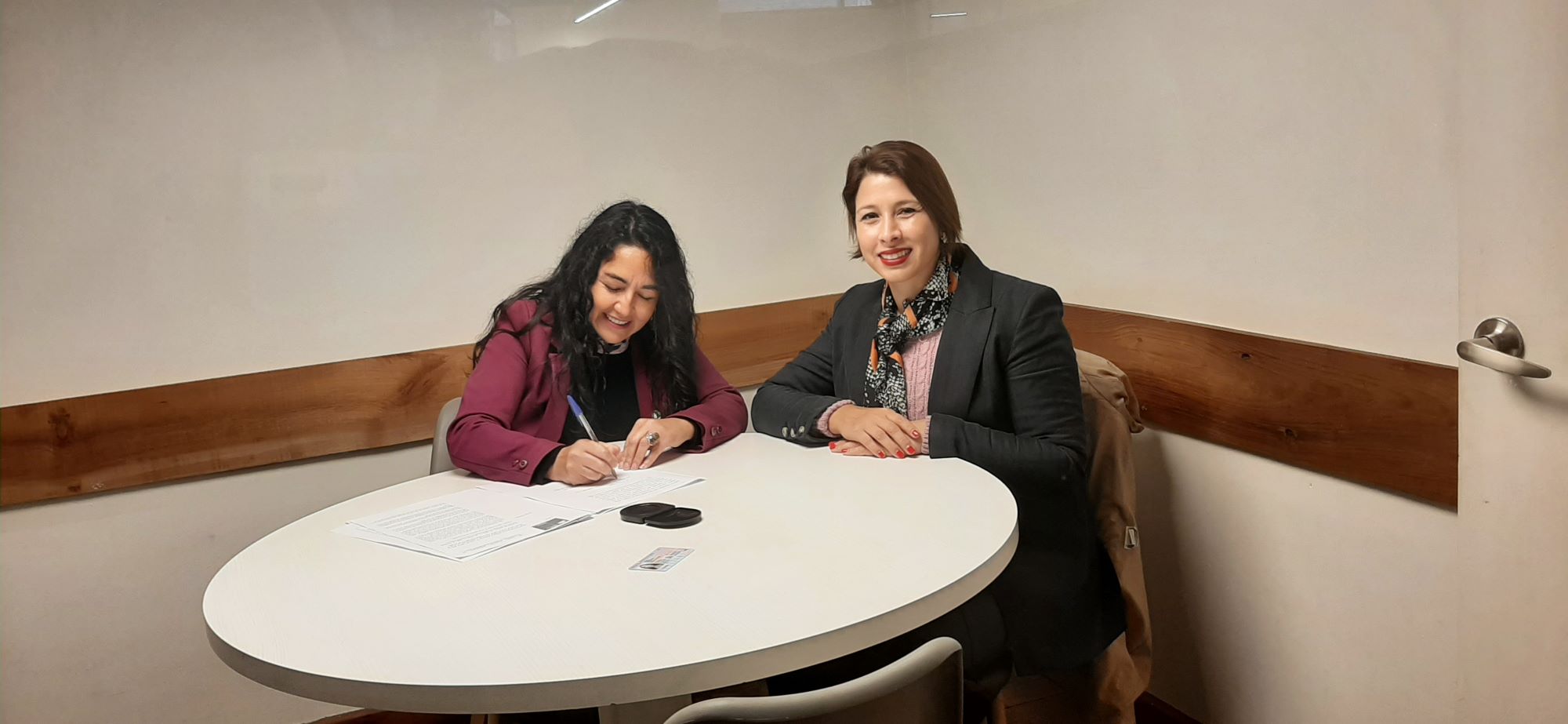 Firma de donación. 