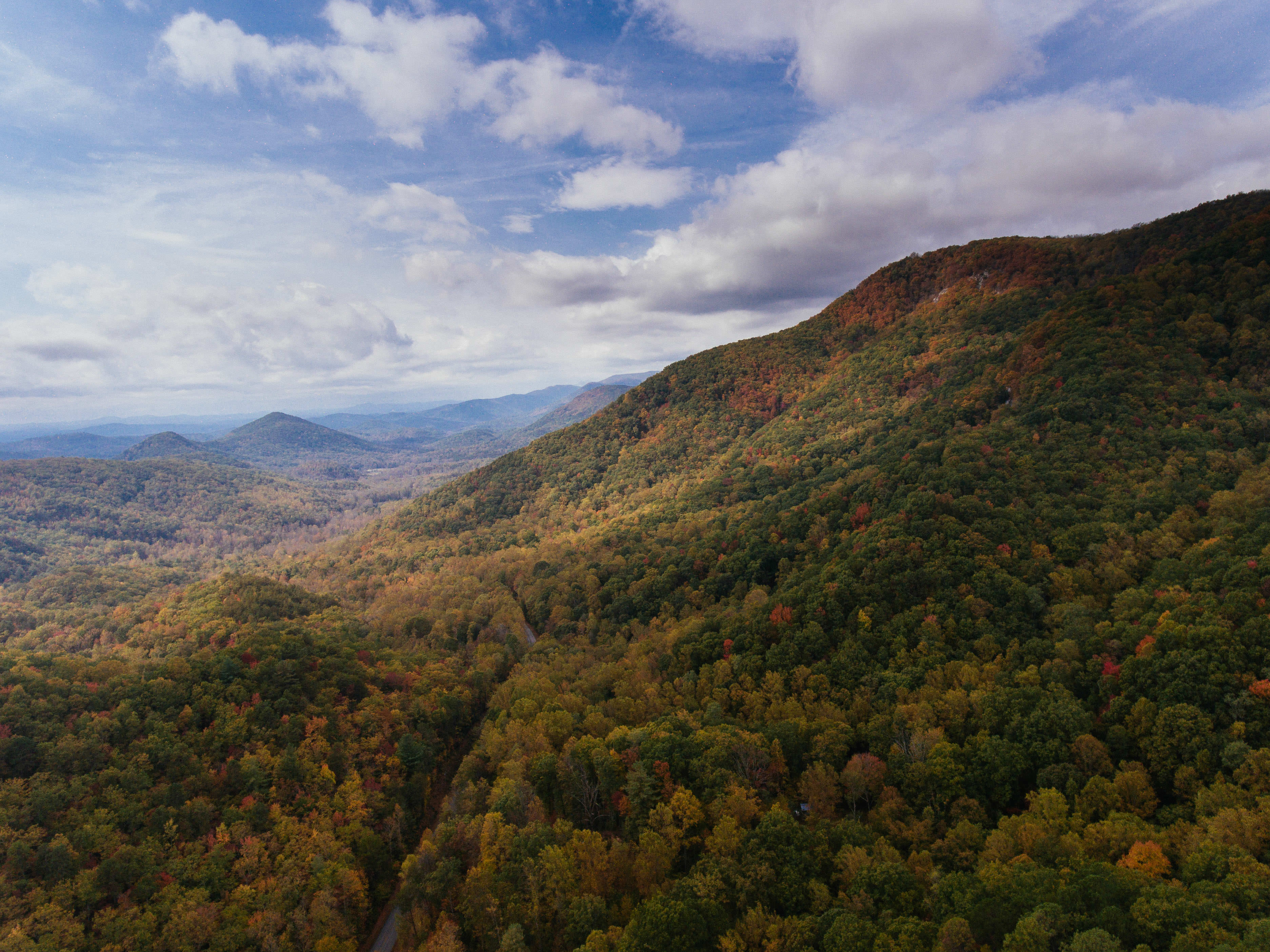 An aerial view of Jones Gap State Park.