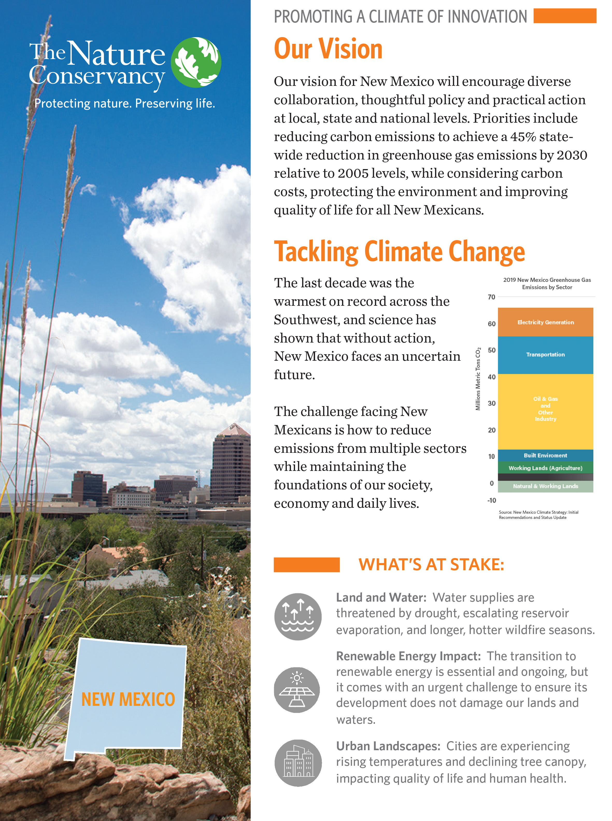 New Mexico Chapter Climate and Energy Fact Sheet