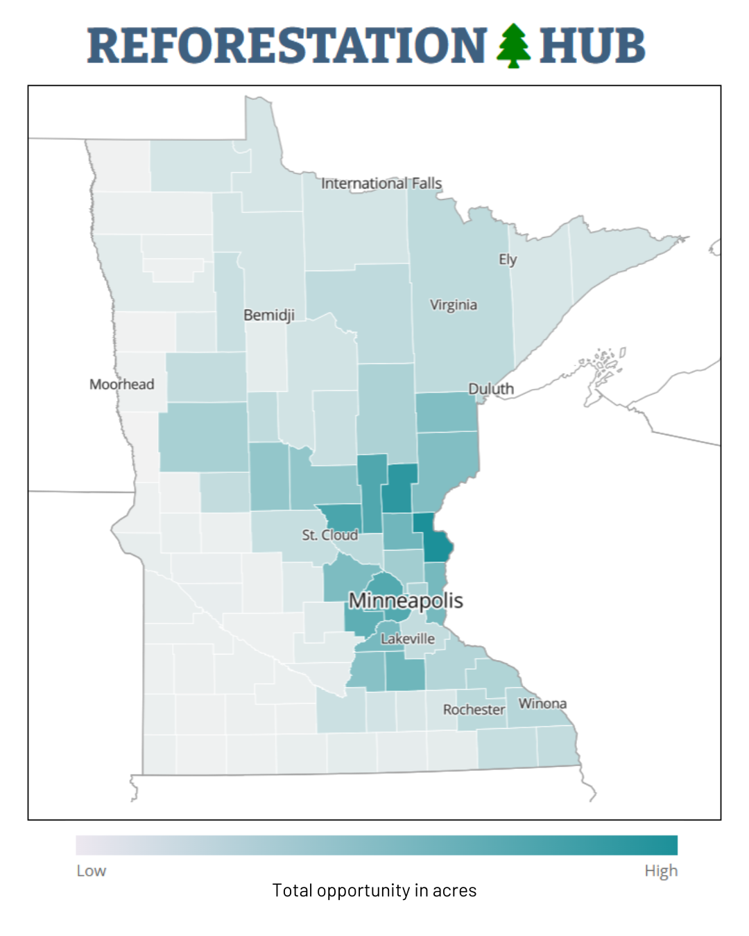 Map of Minnesota.