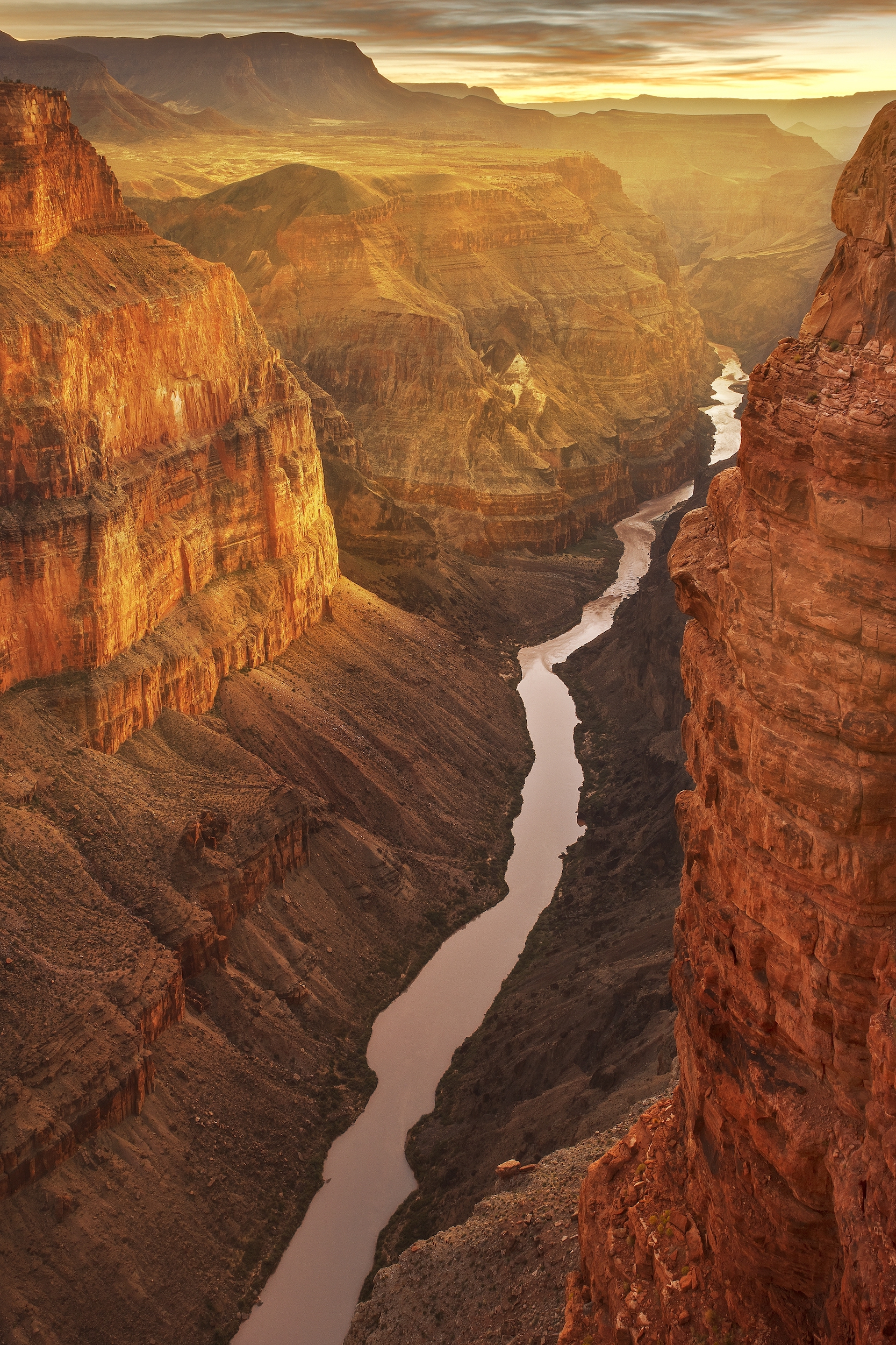 A river flowing through the Grand Canyon.