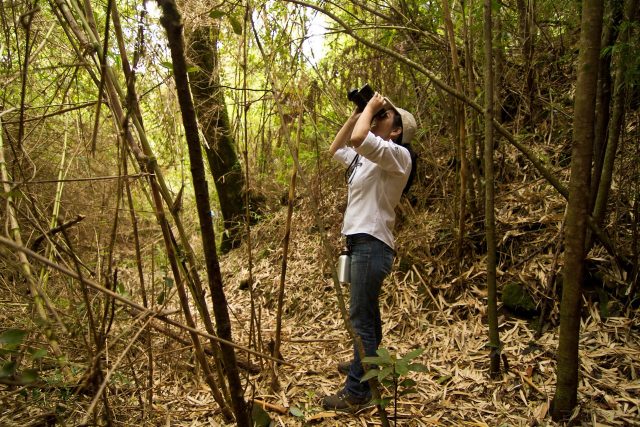 Liliana Pezoa en sendero Los Colmillos, RCV