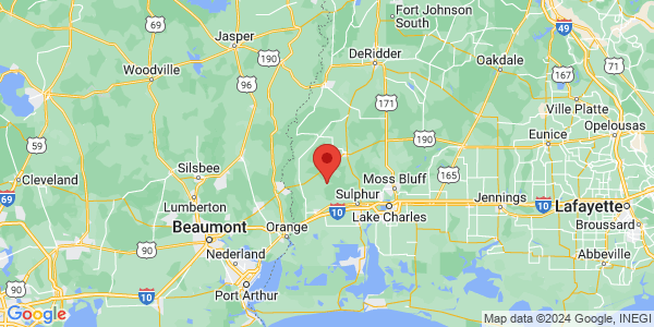 Map with marker: The preserve is home to the sodic longleaf pine flatwood savanna, a very rare and unusual variant of longleaf pine habitat.