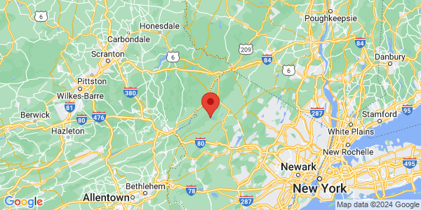 Map with marker: Stillwater Township, Sussex County, NJ