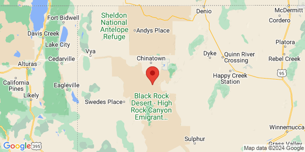 Map with marker: In addition to antelope, this area also supports healthy sage-grouse populations.